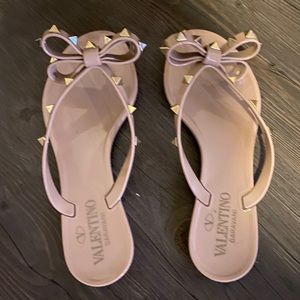 FINAL SALE - Valentino Rockstud Jelly Sandals